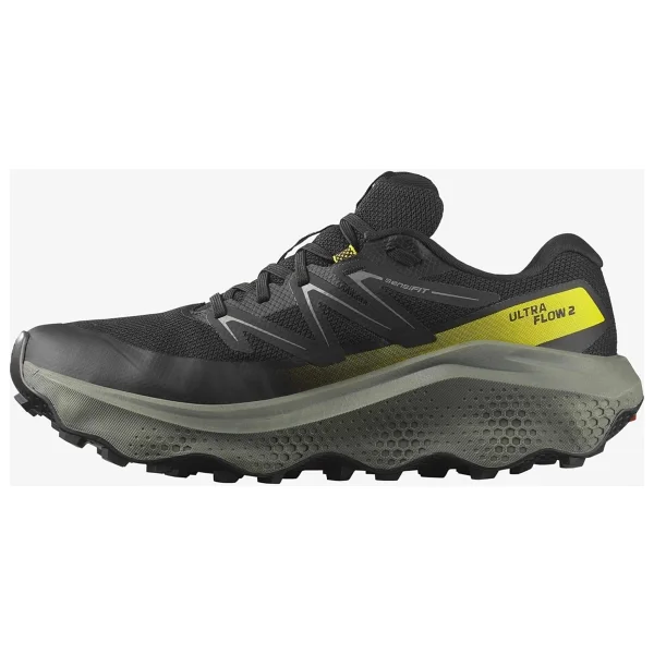 Salomon Ultra Flow 2 Gore-Tex L47883200 Siyah-Sarı Erkek Koşu Ayakkabısı - Görsel 3