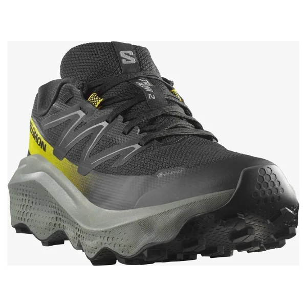 Salomon Ultra Flow 2 Gore-Tex L47883200 Siyah-Sarı Erkek Koşu Ayakkabısı - Görsel 4