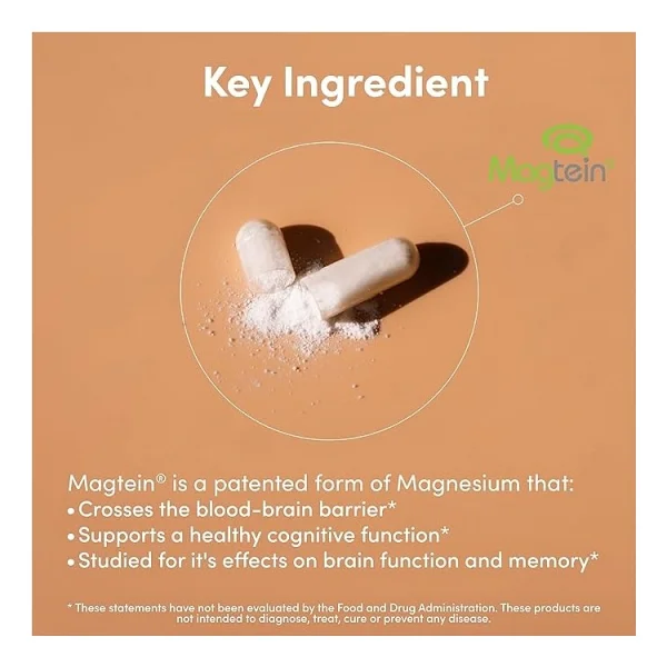 Double Wood Magnesium(Magnezyum) L-Threonate (Magtein) 100 Caps - Görsel 3