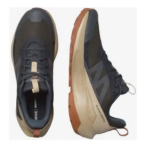 Salomon Elixir Activ Gore-Tex L47456100 Siyah Erkek Outdoor Ayakkabı - Görsel 6