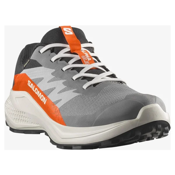 Salomon Alphaglide Gore-Tex L47975300 Gri-Turuncu Erkek Koşu Ayakkabısı - Görsel 2