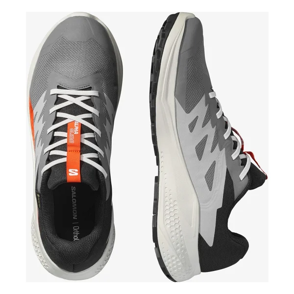 Salomon Alphaglide Gore-Tex L47975300 Gri-Turuncu Erkek Koşu Ayakkabısı - Görsel 4