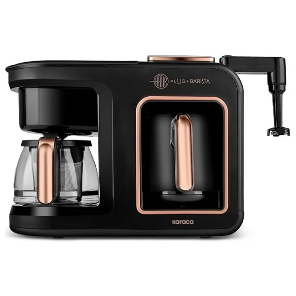 Karaca Hatır Plus Barista 6in1 Black Copper Latte Cappuccino Ve Közde Türk Kahve Makinesi - Görsel 2