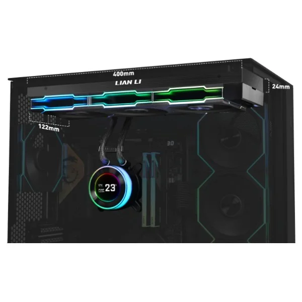 Lian Li Hydroshift Iı Lcd-C 360cl G89.Ghs2lcd36rb.00 Siyah İşlemci Sıvı Soğutucu - Görsel 4