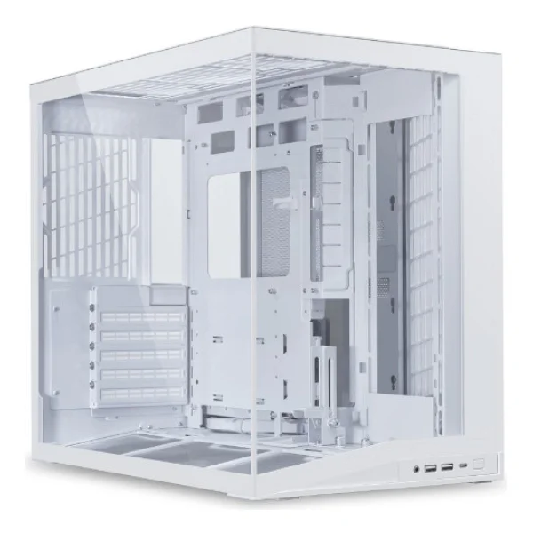 Lian Li O11 Dynamic Mini V2 Flow Fanlı Beyaz Atx Oyuncu Kasası - Görsel 2