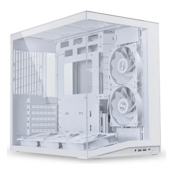 Lian Li O11 Dynamic Mini V2 Flow Fanlı Beyaz Atx Oyuncu Kasası - Görsel 3