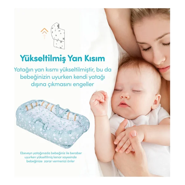 Sevi Bebe Art-273 Anne Yanı Bebek Reflü Yatağı - Görsel 3