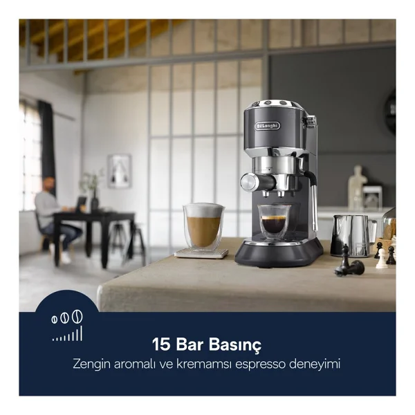 Delonghi Dedica Ec885 Manuel Espresso Makinesi - Görsel 3