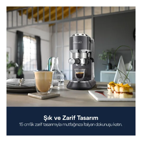 Delonghi Dedica Ec885 Manuel Espresso Makinesi - Görsel 4