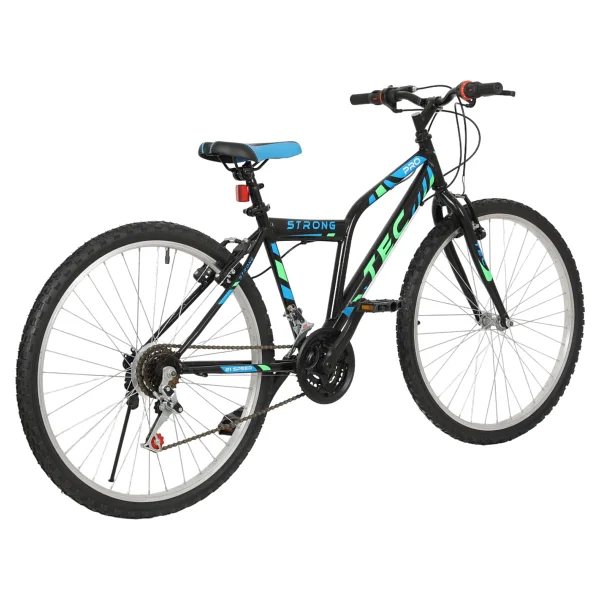 Belderia Tec Strong 26" Jant 21 Vites V-Fren Siyah-Mavi Dağ Bisikleti - Siyah - Mavi - Görsel 5