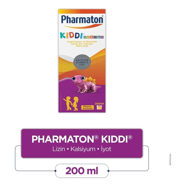 Pharmaton Kiddi Multivitamin Şurup 200 Ml - Görsel 7