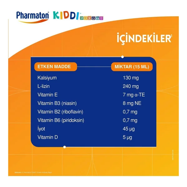 Pharmaton Kiddi Multivitamin Şurup 200 Ml - Görsel 4