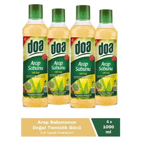 Doa Sıvı Arap Sabunu 1 Lt Vegan X 4 Adet - 4 X 1 Lt - Görsel 7
