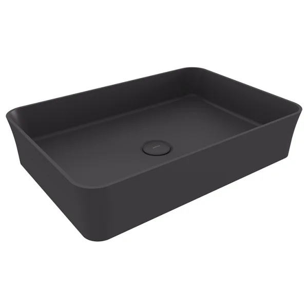 Bocchi Sottile Slim Line 1476-020-0125 55 Cm Mat Antrasit Tezgah Üstü Lavabo - Görsel 3