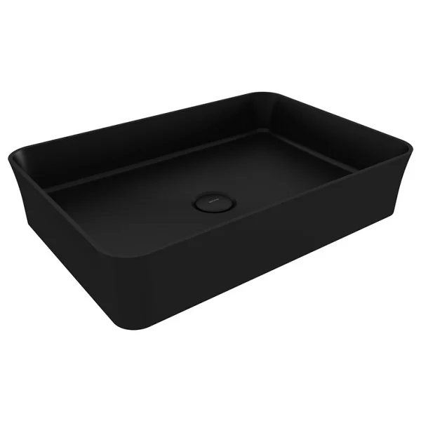 Bocchi Sottile Slim Line 1476-004-0125 55 Cm Mat Siyah Tezgah Üstü Lavabo - Görsel 3
