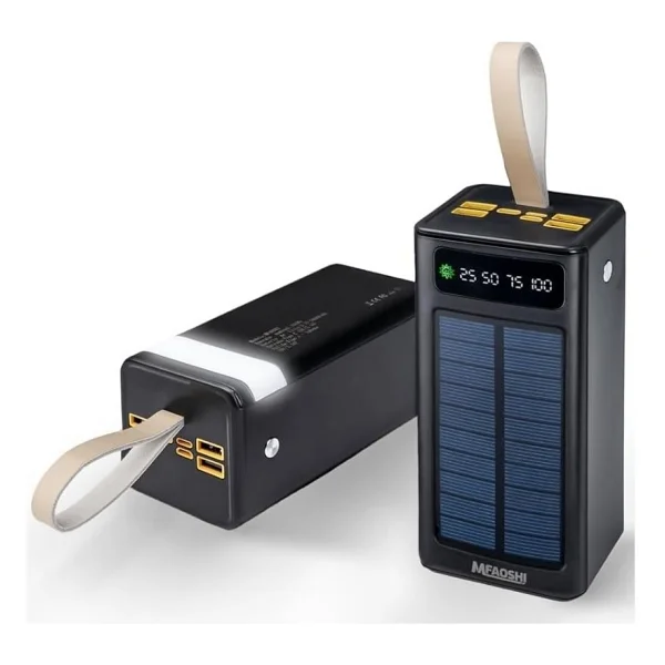 Hızlı Store B07 50000 mAh Ultra Yüksek Kapasiteli Powerbank Süper Hızlı Şarj, Çoklu Çıkış, LED Ekran, Tüm Cihazlarla Uyumlu Taşınabilir Şarj Cihazı - Beyaz - Görsel 2