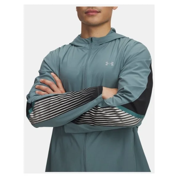 Under Armour Velociti Storm 6005900-587 Mavi Erkek Eşofman Üstü - Görsel 3