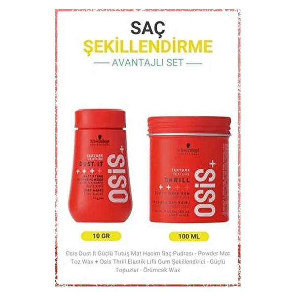 Osis Dust İt 10g Mat Pudra+Osis Thrill 100ml Lifli - Görsel 2