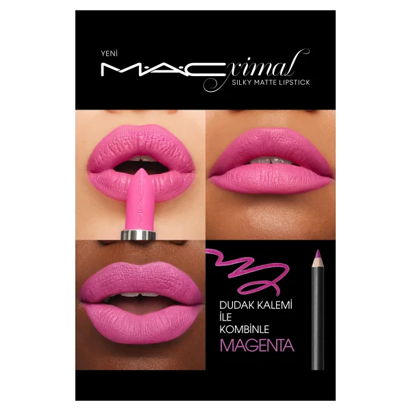 M.A.C Macximal Silky Matte Candy Yum Yum Stick Ruj - Görsel 5