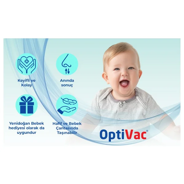 Optinell Optivac Bebek Burun Aspiratörü Elektrik Süpürgesi İle Çalışabilen - Görsel 6