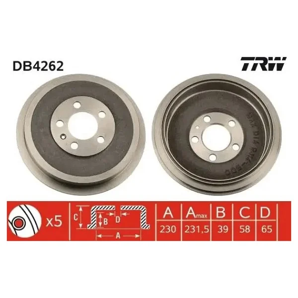 Trw Db4262 Fren Kampanasi 1j0609617b 1jd609617 - Görsel 3
