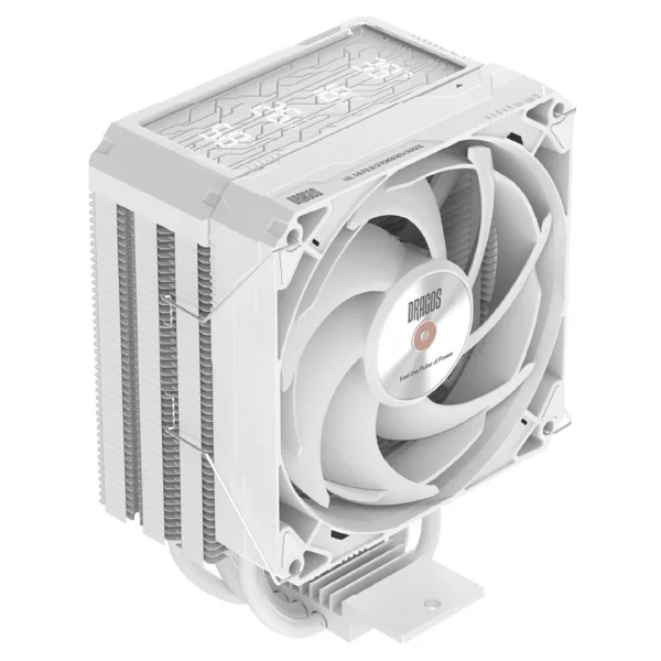 Dragos Dıgıtal Isı Göstergeli 4 Isı Borulu 3000rpm 220w Intel & AMD Beyaz Kule Tipi CPU Soğutucu - Görsel 6