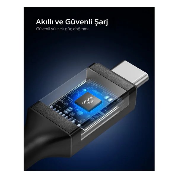 Spigen Aca09459 1 M Type-C To Type-C Hızlı Şarj Kablosu - Görsel 6