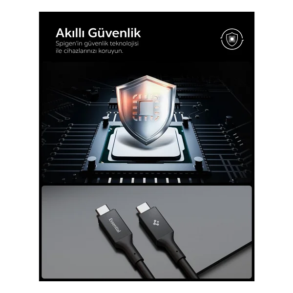 Spigen Aca09460 2 M Type-C To Type-C Hızlı Şarj Kablosu - Görsel 4