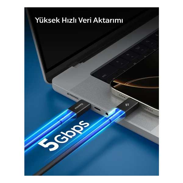 Spigen Aca09460 2 M Type-C To Type-C Hızlı Şarj Kablosu - Görsel 7