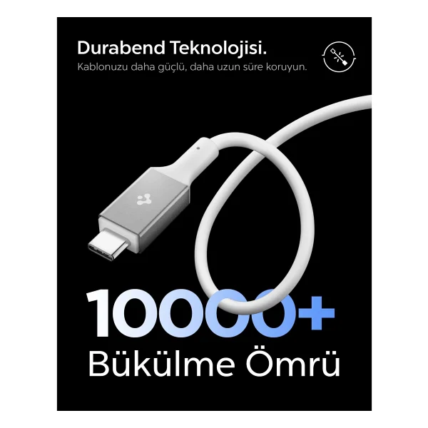 Spigen Aca08775 2 M Type-C To Type-C Hızlı Şarj Kablosu - Görsel 3