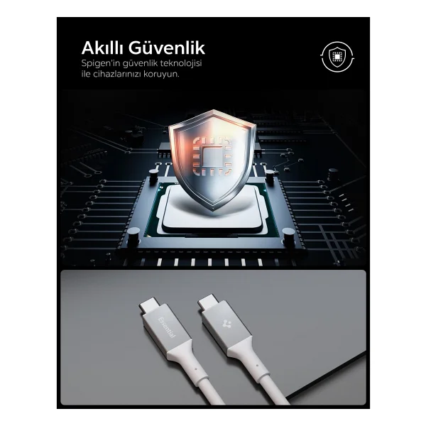 Spigen Aca08775 2 M Type-C To Type-C Hızlı Şarj Kablosu - Görsel 5