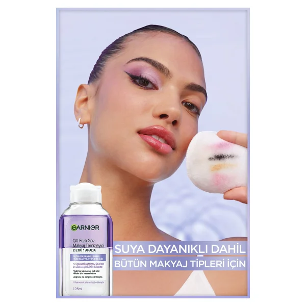 Garnier Çift Fazlı 2 Etki 1 Arada 125 Ml Göz Makyaj Temizleme Suyu - Görsel 7