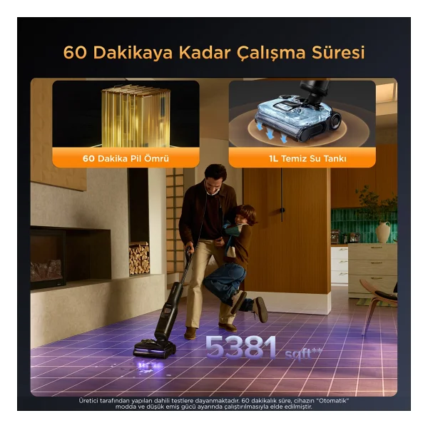 Roborock F25 Ultra Islak Kuru Dikey Süpürge - Görsel 10