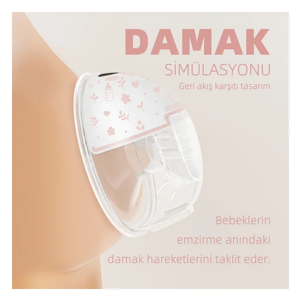 Bebebao P8 Pro 180 Ml Çiftli Giyilebilir Elektrikli Göğüs Pompası - Görsel 4