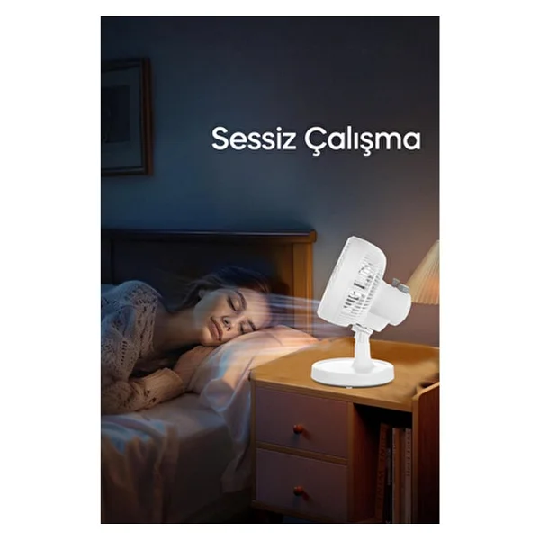 Sinbo Mini Vantilatör Masaüstü 20 W Sessiz Çalışma Özelliği İle 30 Cm Fan Çapı - Görsel 4