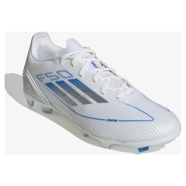 Adidas F50 League Fg/Mg Ie1293 Beyaz-Mavi Erkek Krampon - Görsel 7