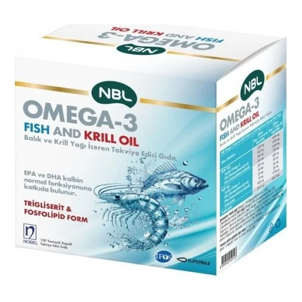 Nbl Omega 3 Balık Krill Yağı 100 Kapsül - Görsel 2