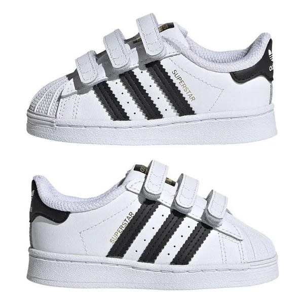 Adidas Superstar Cf I Bebek Spor Ayakkabı Beyaz-Siyah Ef4842 - Görsel 7