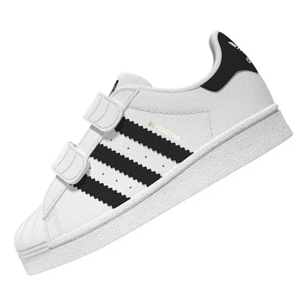 Adidas Superstar Cf I Bebek Spor Ayakkabı Beyaz-Siyah Ef4842 - Görsel 9