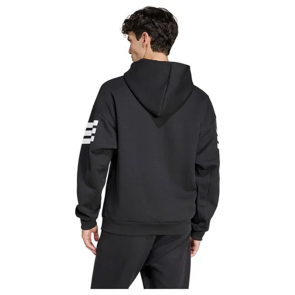 Adidas Future Icons 3-Stripes Full-Zip Jd4827 Siyah Erkek Eşofman Üstü - Görsel 7