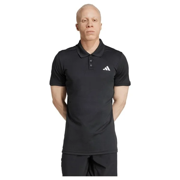 Adidas Tennis Climacool Freelift Jh3381 Siyah Kısa Kollu Polo Yaka Erkek Spor Tişört - Görsel 4