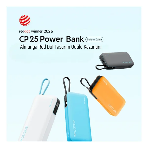 Cuktech 25 20000 mAh Hızlı Şarj Powerbank - Görsel 2