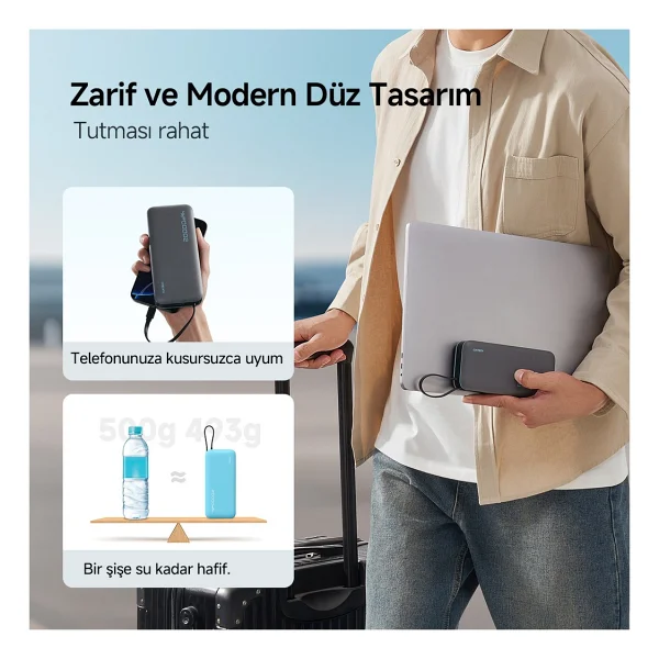 Cuktech 25 20000 mAh Hızlı Şarj Powerbank - Görsel 4