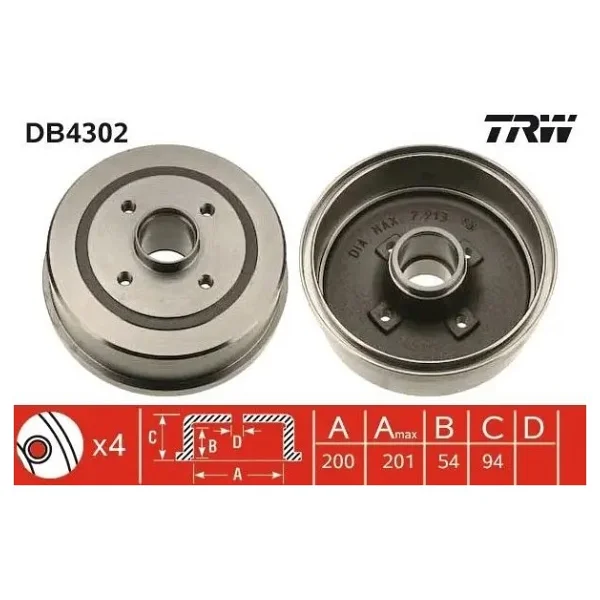 Trw Db4302 Fren Kampanasi 418001 9156697 9196290 - Görsel 2
