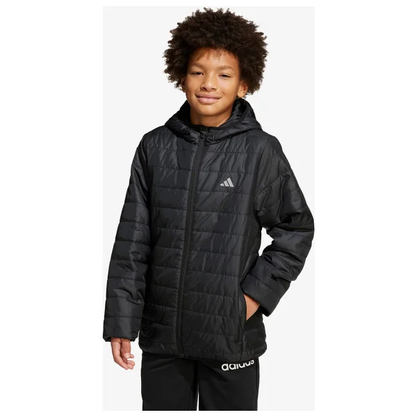 Adidas Essentials Light Padded Jl7444 Kapüşonlu Siyah Çocuk Şişme Mont - Görsel 9