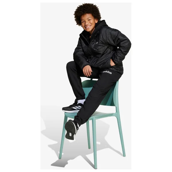 Adidas Essentials Light Padded Jl7444 Kapüşonlu Siyah Çocuk Şişme Mont - Görsel 2