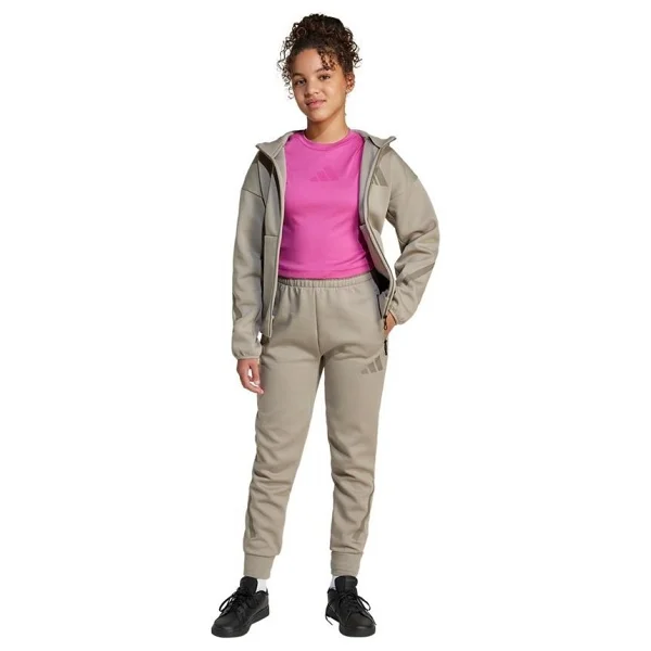 Adidas Z.N.E. Fitted Jj4852 Pembe Kısa Kollu Bisiklet Yaka Çocuk Crop Tişört - Görsel 3