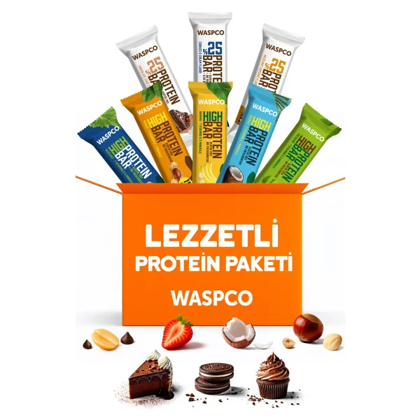 Waspco Protein Bar Karma Paketi 8 Adet (8 Çeşit) - Görsel 2
