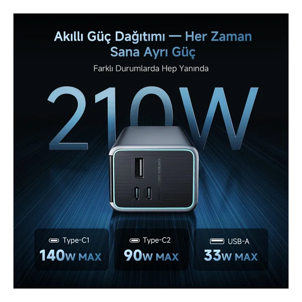 Cuktech 15 Ultra 20000 mAh Hızlı Şarj Powerbank - Görsel 3