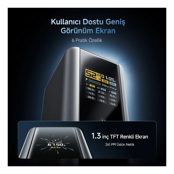 Cuktech 15 Ultra 20000 mAh Hızlı Şarj Powerbank - Görsel 5